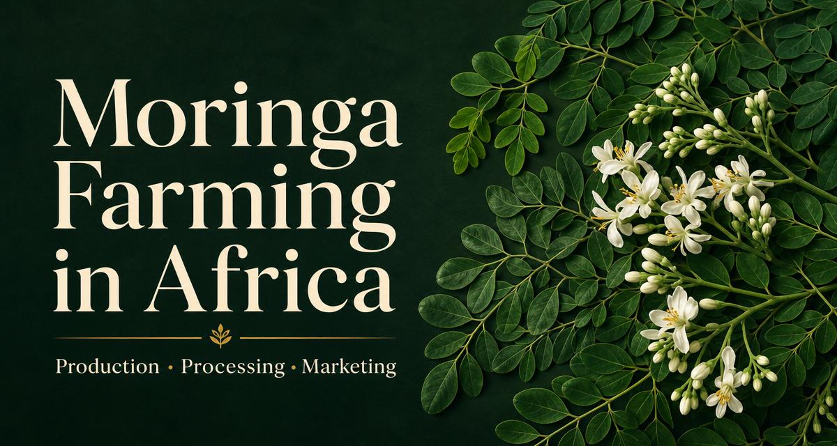 Moringa Farming in Africa: Complete Guide to Production, Processing & Marketing